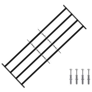 vidaXL Reja de Seguridad para Ventanas con 4 Barras Transversales
