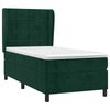 vidaXL Cama box spring con colch&oacute;n terciopelo verde oscuro 90x190 cm