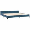 vidaXL Estructura cama sin colchón terciopelo azul oscuro 200x200 cm