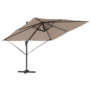 vidaXL Parasol Roma Taupé 286 x 285 x 265 cm Poliéster y Aluminio
