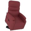 vidaXL Sill&oacute;n elevable cuero sint&eacute;tico rojo tinto