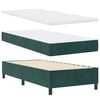 vidaXL Cama tipo Box Spring Verde oscuro 90 x 190 cm Terciopelo