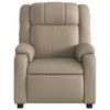 vidaXL Sill&oacute;n reclinable el&eacute;ctrico de cuero sint&eacute;tico color capuchino