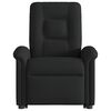 vidaXL Sill&oacute;n reclinable elevable tela negro
