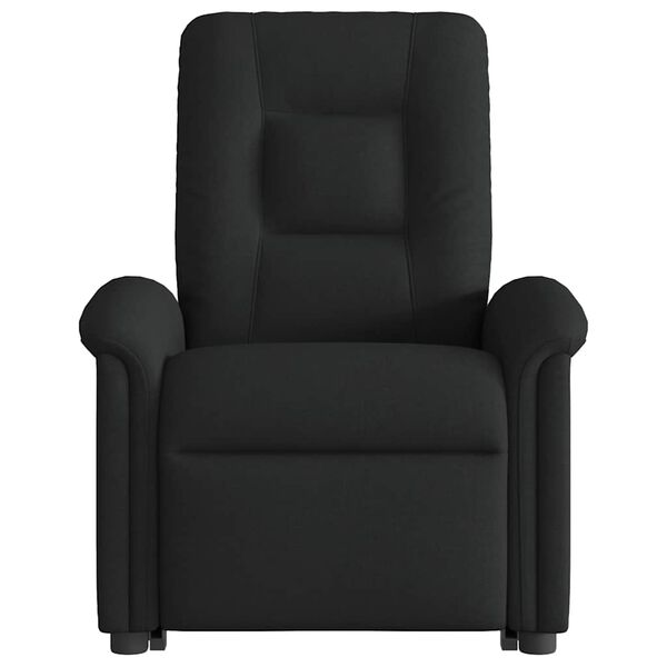 vidaXL Sill&oacute;n reclinable elevable tela negro