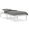 vidaXL Estructura de cama sin colch&oacute;n metal blanco 75x190 cm
