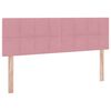 vidaXL Cama con almacenamiento y LED Rosa 140 x 200 cm Terciopelo