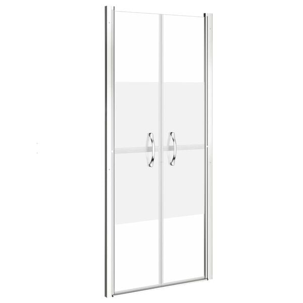 vidaXL Puerta de ducha ESG medio esmerilado 86x190 cm