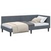 vidaXL Estructura de cama en esquina Gris oscuro 100 cm x 200 cm