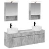vidaXL Juego de Muebles de Ba&ntilde;o 5 uds. Gris Hormig&oacute;n
