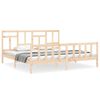 vidaXL Estructura de cama sin colch&oacute;n madera maciza de pino 200x200 cm