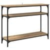 vidaXL Mesa Consola Roble artisan 100 x 29 x 75 cm