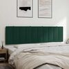 vidaXL Cabecero de cama acolchado Hanko terciopelo verde oscuro 180 cm
