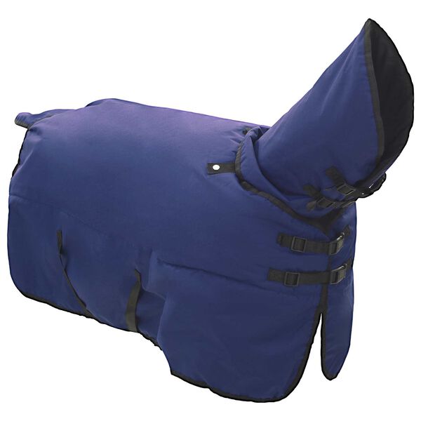 vidaXL Manta para Caballo Verde Oscuro y Negro 95 cm Poli&eacute;ster