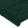 vidaXL Estructura cama sin colch&oacute;n terciopelo verde oscuro 160x200 cm