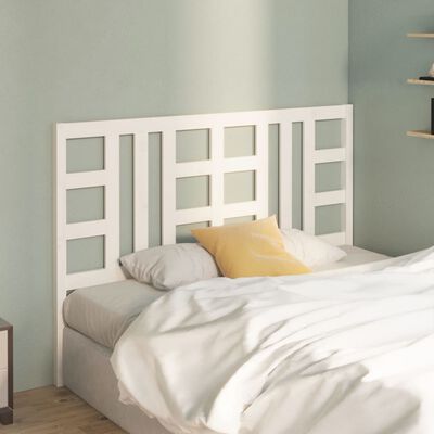 vidaXL Cabecero de cama madera maciza de pino blanco 156x4x100 cm