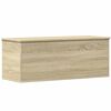 vidaXL Caja de almacenaje madera ingenier&iacute;a roble sonoma 90x35x35 cm