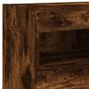 vidaXL Muebles TV pared con LED 5 pzas madera ingenier&iacute;a roble ahumado
