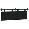 vidaXL Cabecera Colgante Verde oscuro 130 x 55 x 7 cm Terciopelo
