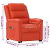 vidaXL Sill&oacute;n de masaje elevable cuero sint&eacute;tico rojo