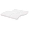 vidaXL Colch&oacute;n de espuma de 7 zonas dureza 20 ILD blanco 160x220 cm