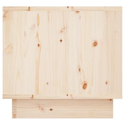 vidaXL Mesita de noche madera maciza de pino 35x34x32 cm