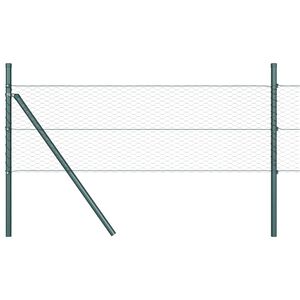 vidaXL Fijaci&oacute;n de suelo hexagonal para valla 100 x 0,4 m Gris Malla