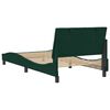 vidaXL Estructura de cama sin colch&oacute;n Hanko terciopelo verde oscuro 100x200 cm