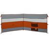 vidaXL Cortaviento de camping impermeable gris naranja 340x130 cm