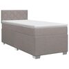 vidaXL Cama box spring con colch&oacute;n con cabecera Topo 90 x 200 cm Tela