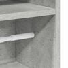 vidaXL Mueble de baño con portarrollos gris hormigón 20,5x22x90 cm