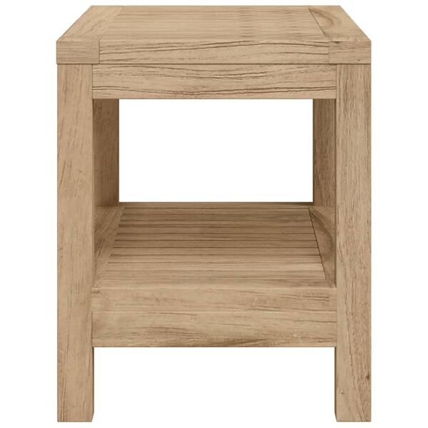 vidaXL Mesa auxiliar de baño madera maciza de teca 60x30x45 cm