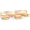 vidaXL Juego de muebles de jard&iacute;n 8 piezas madera maciza de pino
