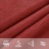 vidaXL Toldo de vela rojo HDPE 160 g/m² 2,5x3,5 m