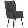 vidaXL Sill&oacute;n orejero de lona negro