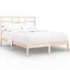 vidaXL Estructura de cama doble sin colch&oacute;n madera maciza 150x200 cm