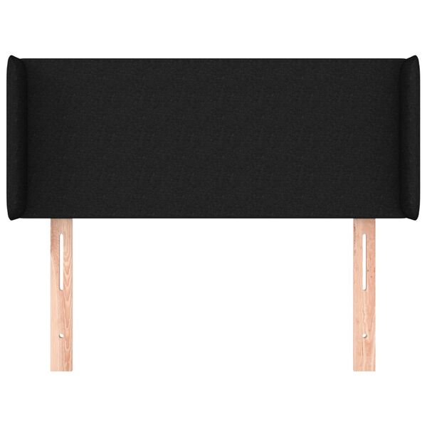 vidaXL Cabecero de tela negro 103x16x78/88 cm