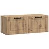 vidaXL Mueble para TV de pared 78,5 x 31 x 30 cm Roble artisan