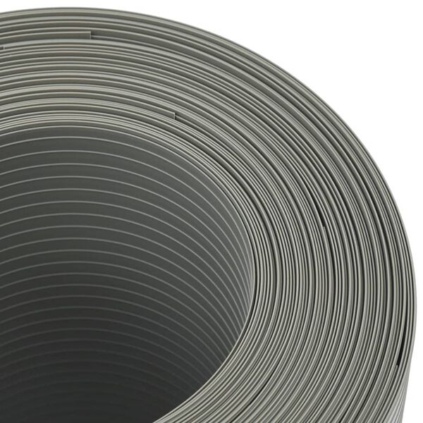 vidaXL Pantallas privacidad jardín 10 uds PVC gris piedra 252,5x19 cm