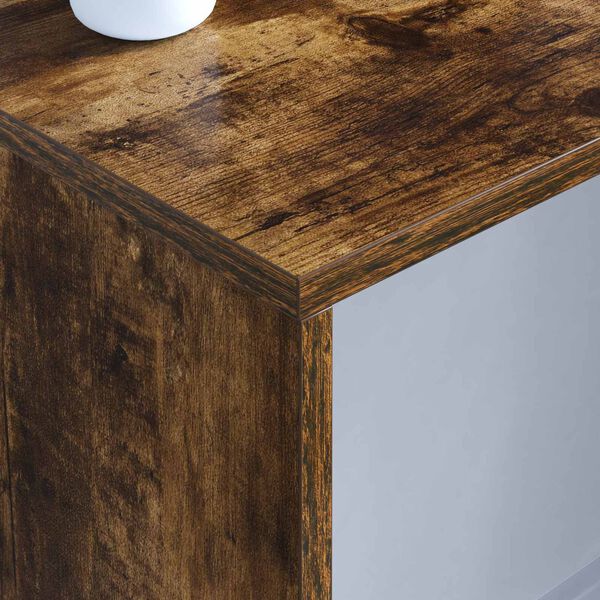 vidaXL Escritorio Montado en la Pared Roble ahumado 100 x 45 x 30 cm