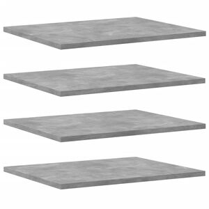 vidaXL Estante estanter&iacute;a 8uds contrachapada gris hormig&oacute;n 40x30x1,5cm