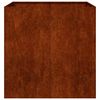 vidaXL Jardinera oxidada 80x80x80 cm acero corten