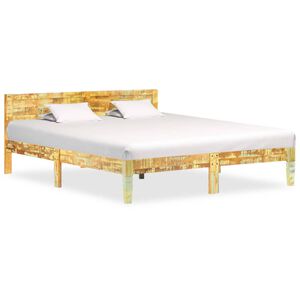 vidaXL Estructura cama sin colch&oacute;n madera maciza reciclada 180x200 cm