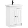 vidaXL Juego de muebles de ba&ntilde;o Blanco 56 x 37,5 x 81 cm