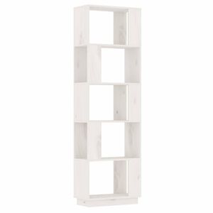 vidaXL Estanter&iacute;a/divisor de espacios madera pino blanco 51x25x163,5cm