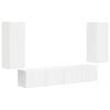 vidaXL Conjunto de mueble para TV de pared 4 uds. Madera de ingenier&iacute;a