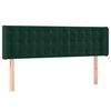 vidaXL Cabecero de terciopelo verde oscuro 147x16x78/88 cm