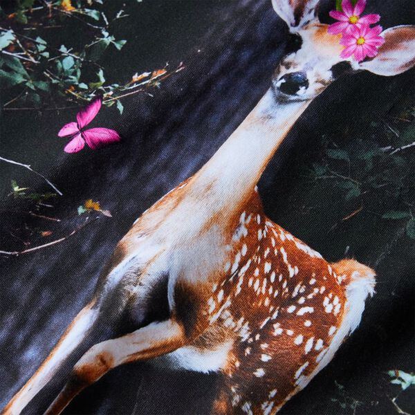 Vestido infantil de manga larga azul marino 104