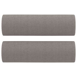 vidaXL Cojines decorativos 2 uds tela gris taupe 15x50 cm