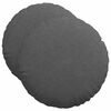 vidaXL Cojines para asiento 2 uds. Tela de pana Gris oscuro